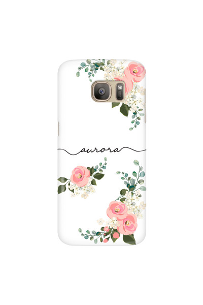 SAMSUNG - Galaxy S7 - 3D Snap Case - Pink Floral Handwritten