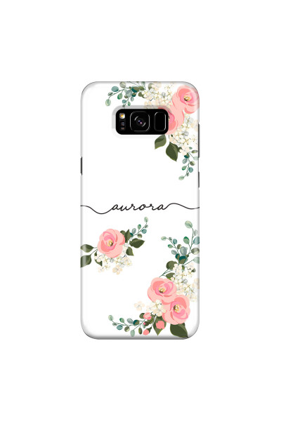 SAMSUNG - Galaxy S8 Plus - 3D Snap Case - Pink Floral Handwritten