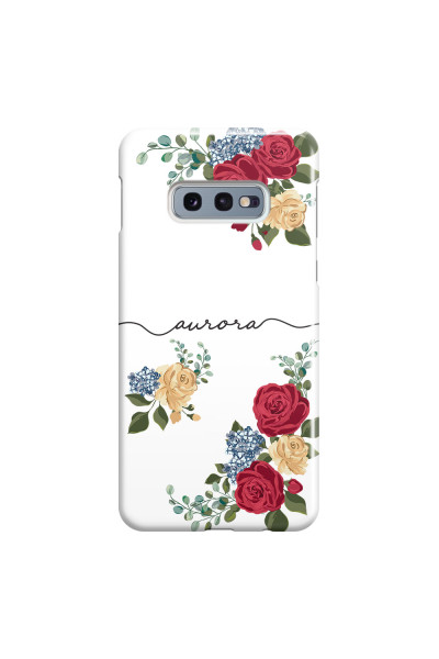 SAMSUNG - Galaxy S10e - 3D Snap Case - Red Floral Handwritten