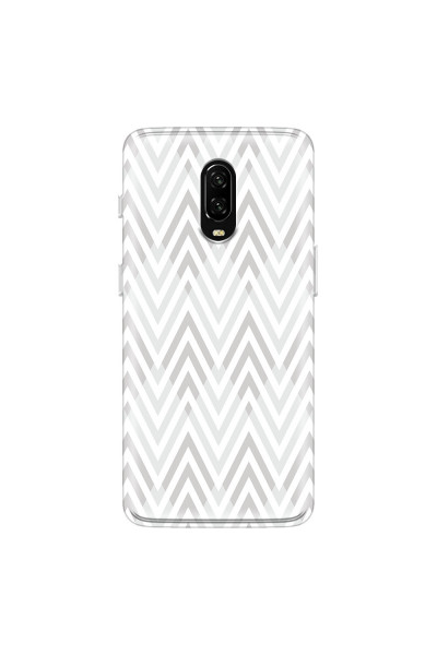 ONEPLUS - OnePlus 6T - Soft Clear Case - Zig Zag Patterns