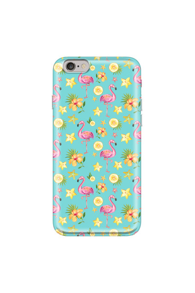 APPLE - iPhone 6S Plus - Soft Clear Case - Tropical Flamingo I