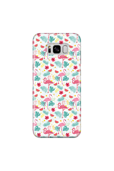 SAMSUNG - Galaxy S8 - 3D Snap Case - Tropical Flamingo II