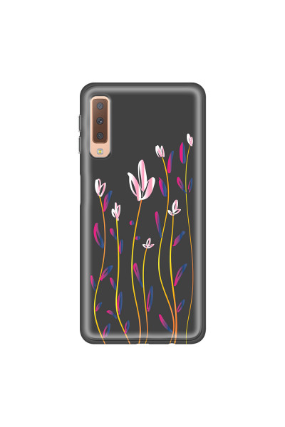 SAMSUNG - Galaxy A7 2018 - Soft Clear Case - Pink Tulips