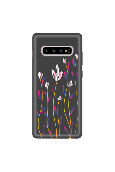 SAMSUNG - Galaxy S10 - Soft Clear Case - Pink Tulips
