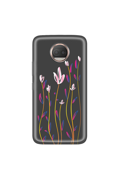 MOTOROLA by LENOVO - Moto G5s Plus - Soft Clear Case - Pink Tulips