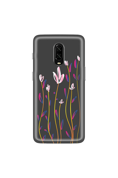 ONEPLUS - OnePlus 6T - Soft Clear Case - Pink Tulips
