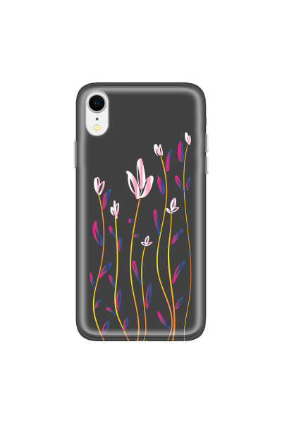 APPLE - iPhone XR - Soft Clear Case - Pink Tulips
