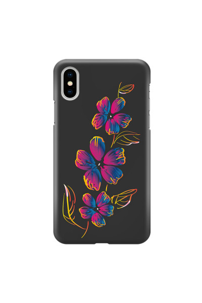 APPLE - iPhone XS Max - 3D Snap Case - Spring Flowers In The Dark