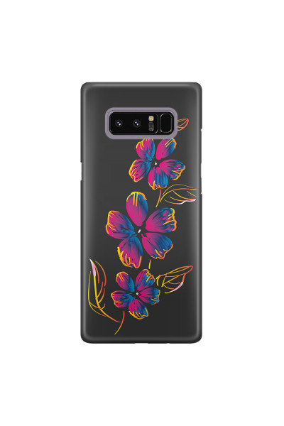 Shop by Style - Custom Photo Cases - SAMSUNG - Galaxy Note 8 - 3D Snap Case - Spring Flowers In The Dark
