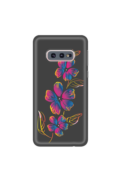 SAMSUNG - Galaxy S10e - Soft Clear Case - Spring Flowers In The Dark