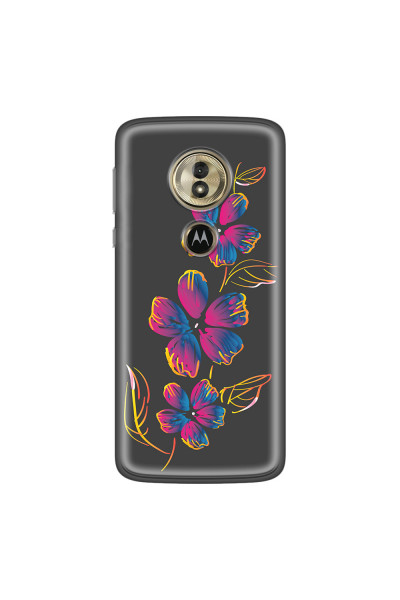 MOTOROLA by LENOVO - Moto G6 Play - Soft Clear Case - Spring Flowers In The Dark