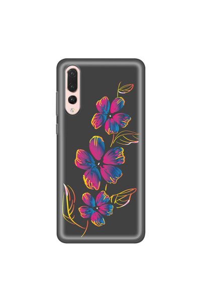 HUAWEI - P20 Pro - Soft Clear Case - Spring Flowers In The Dark