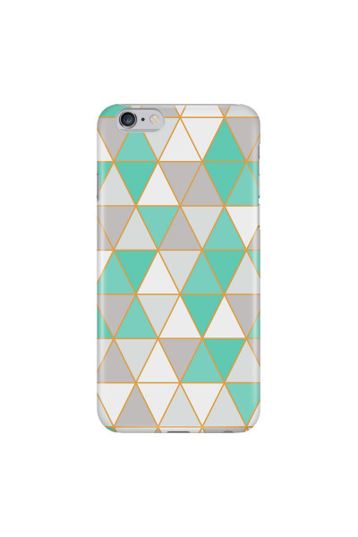 APPLE - iPhone 6S Plus - 3D Snap Case - Green Triangle Pattern