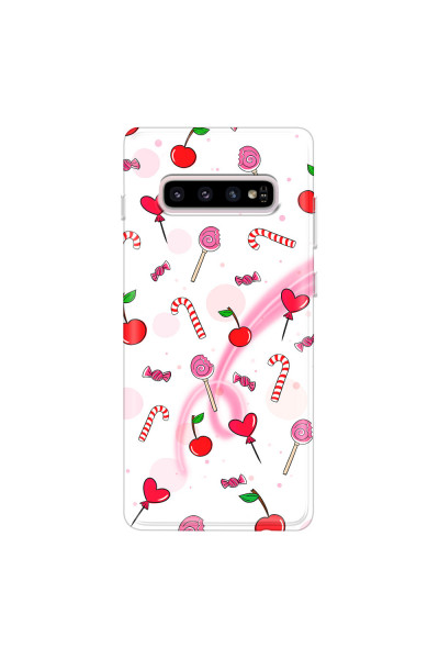 SAMSUNG - Galaxy S10 - Soft Clear Case - Candy White