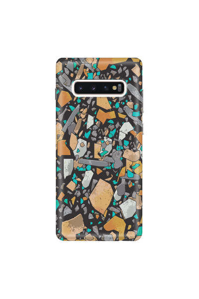 SAMSUNG - Galaxy S10 Plus - Soft Clear Case - Terrazzo Design VII