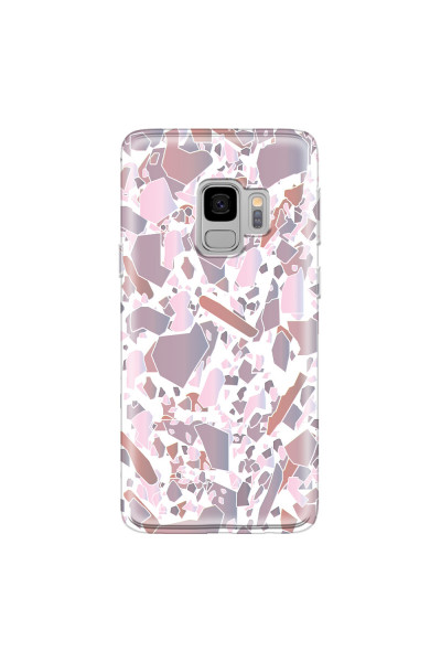 SAMSUNG - Galaxy S9 - Soft Clear Case - Terrazzo Design V