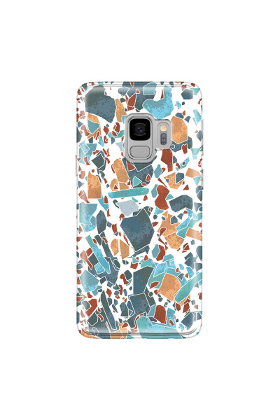 SAMSUNG - Galaxy S9 - Soft Clear Case - Terrazzo Design IV