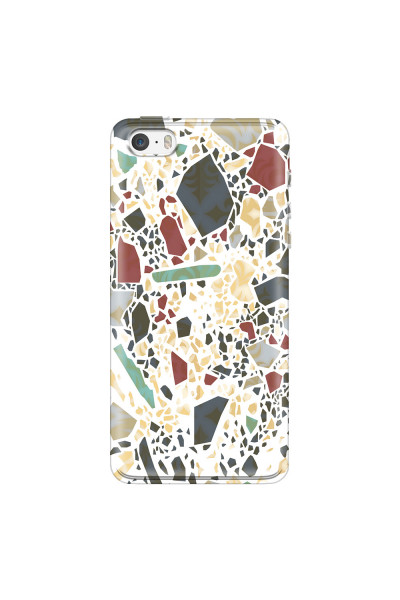 APPLE - iPhone 5S - Soft Clear Case - Terrazzo Design IX