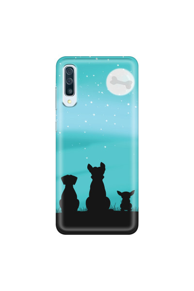 SAMSUNG - Galaxy A70 - Soft Clear Case - Dog's Desire Blue Sky