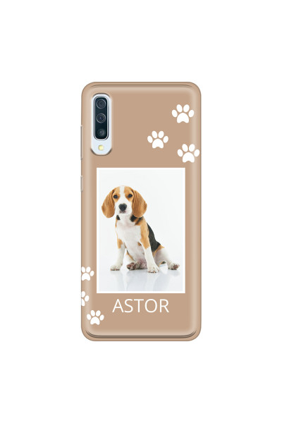 SAMSUNG - Galaxy A70 - Soft Clear Case - Puppy