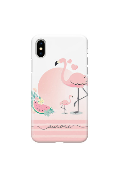 APPLE - iPhone XS - 3D Snap Case - Flamingo Vibes Handwritten