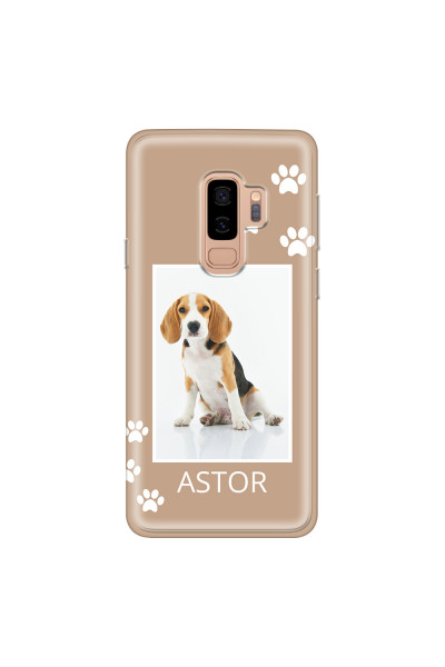 SAMSUNG - Galaxy S9 Plus - Soft Clear Case - Puppy