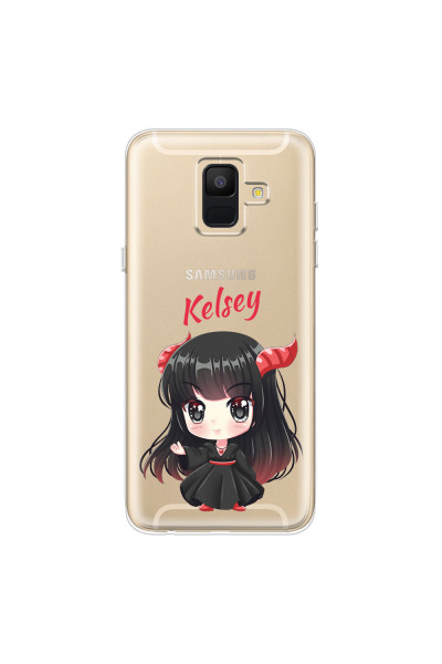 SAMSUNG - Galaxy A6 - Soft Clear Case - Chibi Kelsey