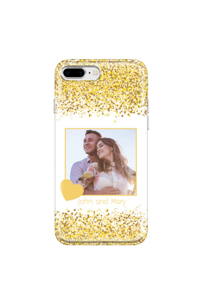 APPLE - iPhone 8 Plus - Soft Clear Case - Gold Memories