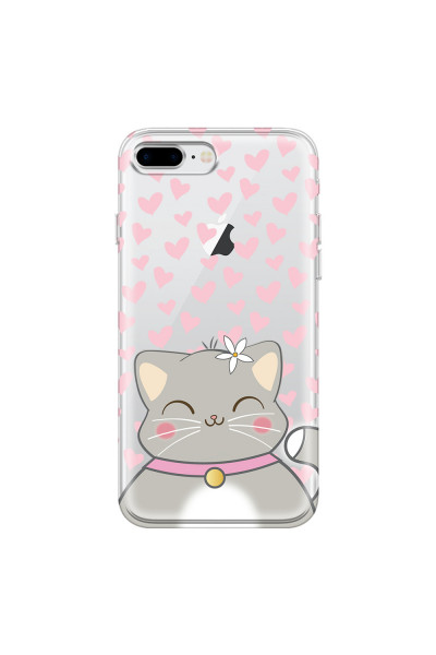 APPLE - iPhone 8 Plus - Soft Clear Case - Kitty