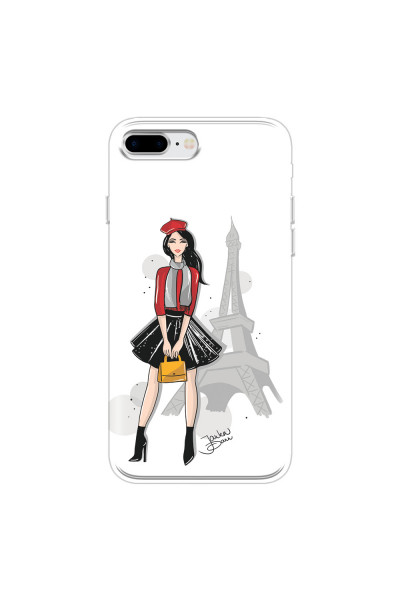APPLE - iPhone 8 Plus - Soft Clear Case - Paris With Love