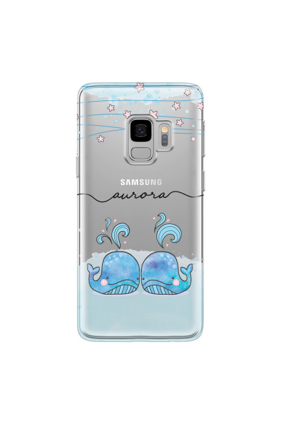 SAMSUNG - Galaxy S9 - Soft Clear Case - Little Whales