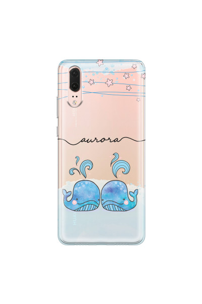 HUAWEI - P20 - Soft Clear Case - Little Whales