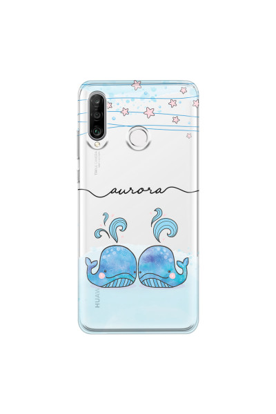 HUAWEI - P30 Lite - Soft Clear Case - Little Whales