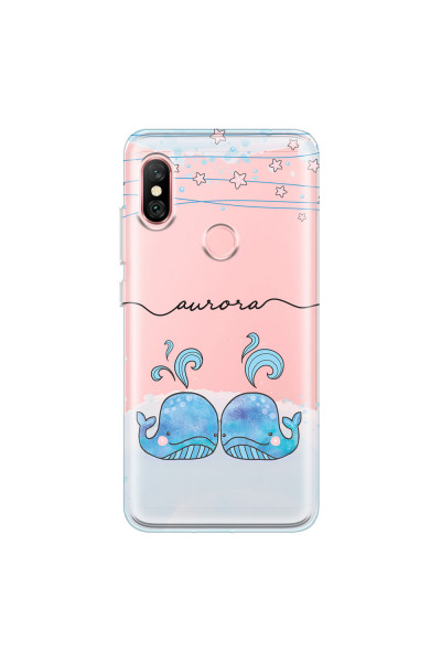 XIAOMI - Redmi Note 6 Pro - Soft Clear Case - Little Whales