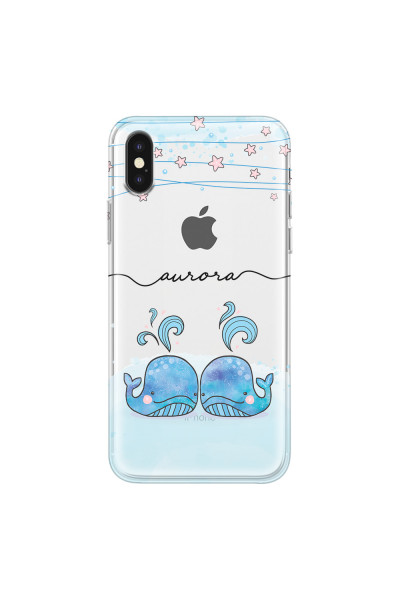 APPLE - iPhone XS Max - Soft Clear Case - Little Whales
