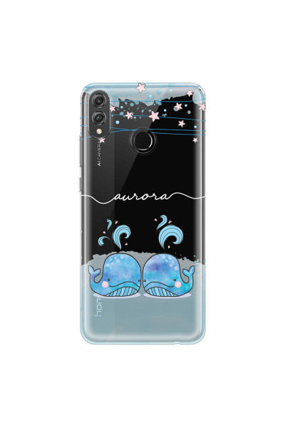 HONOR - Honor 8X - Soft Clear Case - Little Whales White