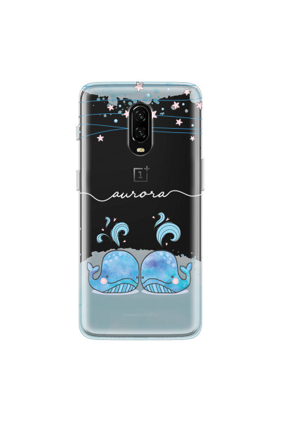 ONEPLUS - OnePlus 6T - Soft Clear Case - Little Whales White