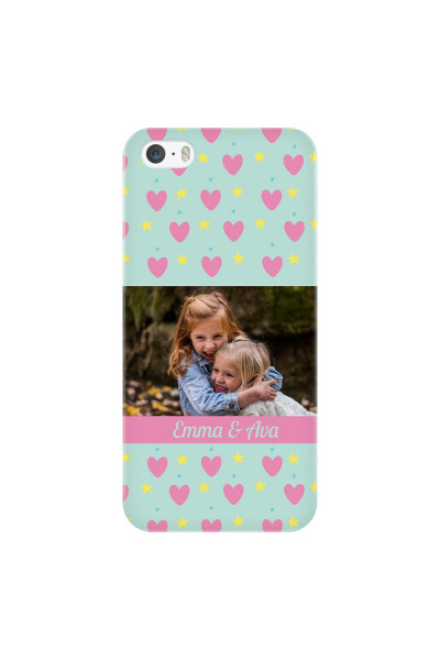 APPLE - iPhone 5S - 3D Snap Case - Heart Shaped Photo