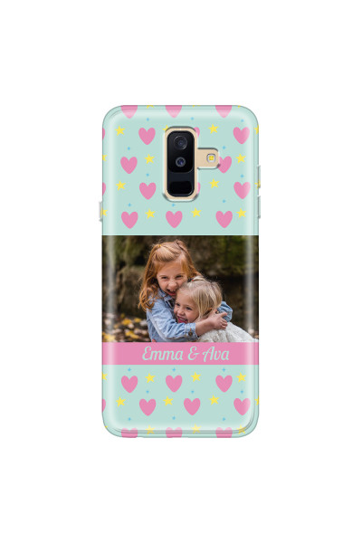 SAMSUNG - Galaxy A6 Plus - Soft Clear Case - Heart Shaped Photo