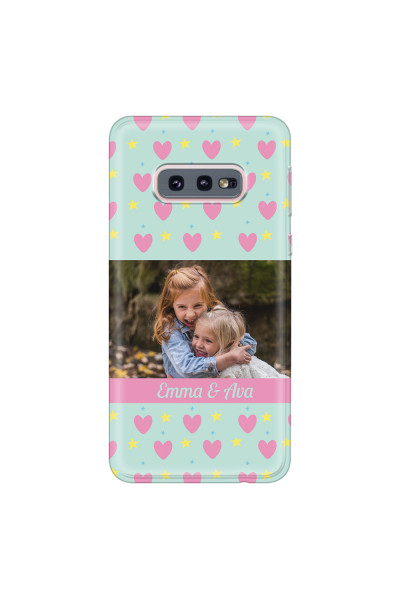 SAMSUNG - Galaxy S10e - Soft Clear Case - Heart Shaped Photo