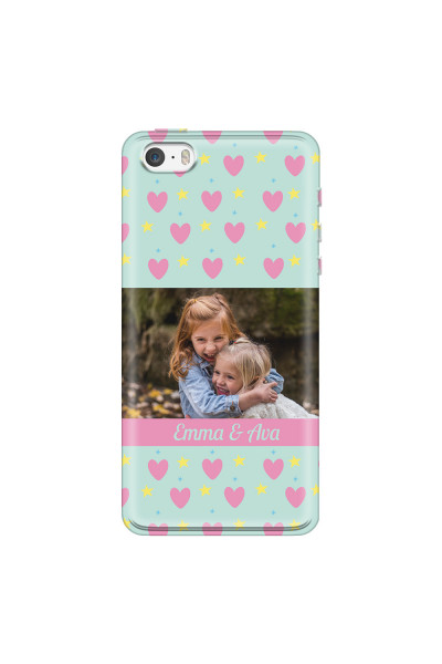 APPLE - iPhone 5S - Soft Clear Case - Heart Shaped Photo