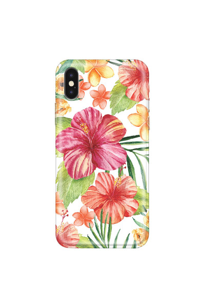 APPLE - iPhone XS - Soft Clear Case - Tropical Vibes