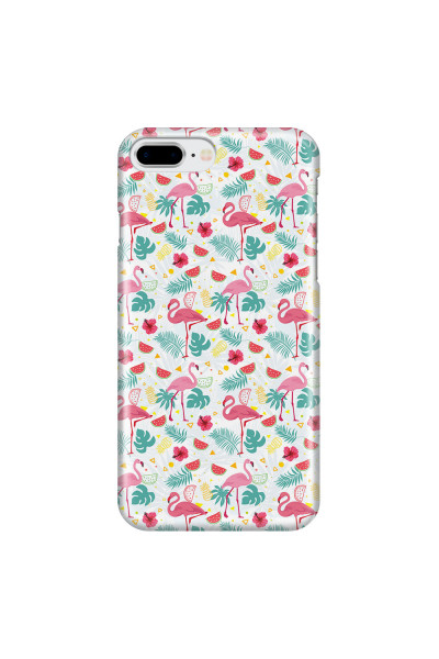 APPLE - iPhone 8 Plus - 3D Snap Case - Tropical Flamingo II