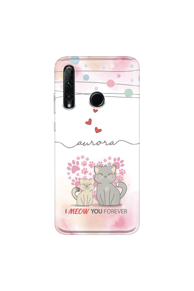 HONOR - Honor 20 lite - Soft Clear Case - I Meow You Forever