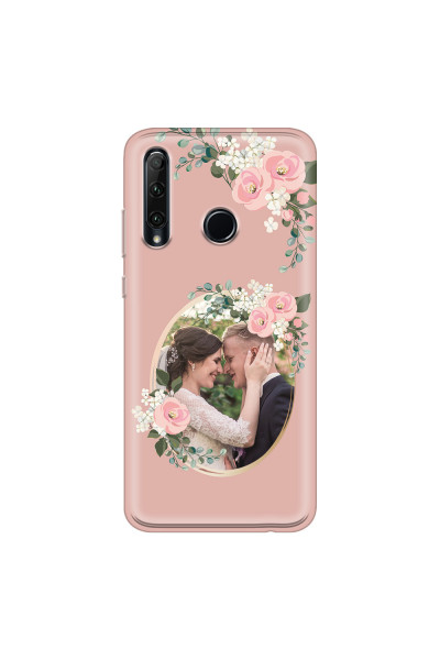 HONOR - Honor 20 lite - Soft Clear Case - Pink Floral Mirror Photo
