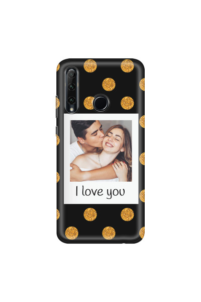 HONOR - Honor 20 lite - Soft Clear Case - Single Love Dots Photo