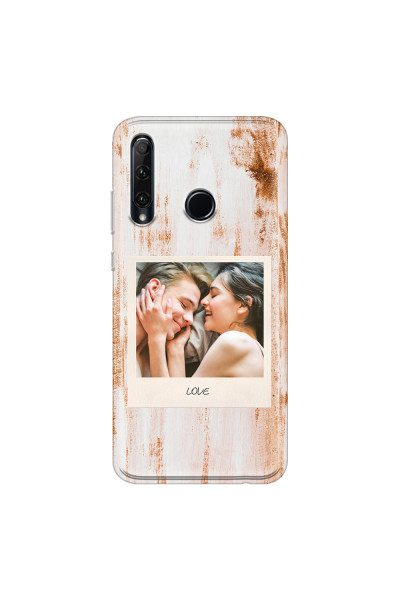 HONOR - Honor 20 lite - Soft Clear Case - Wooden Polaroid