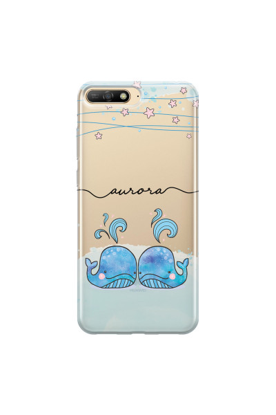 HUAWEI - Y6 2018 - Soft Clear Case - Little Whales