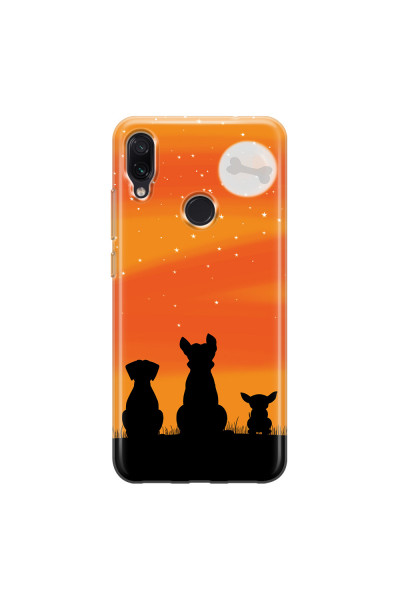 XIAOMI - Redmi Note 7/7 Pro - Soft Clear Case - Dog's Desire Orange Sky