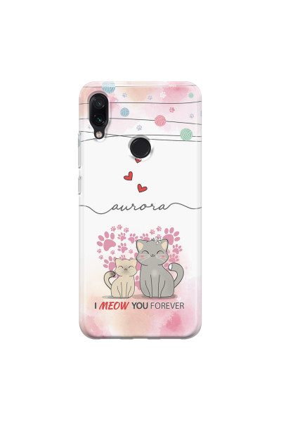 XIAOMI - Redmi Note 7/7 Pro - Soft Clear Case - I Meow You Forever